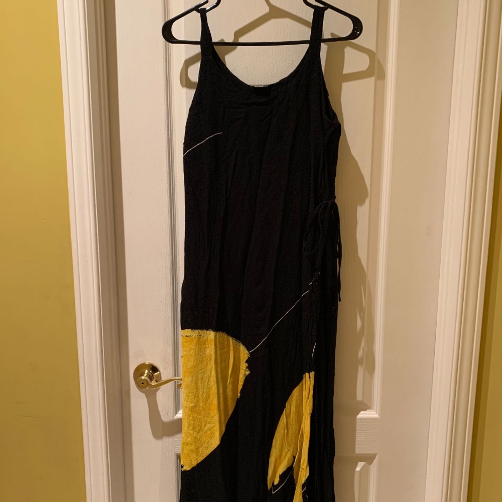Wrap Maxi Dress with Long Coat/ Size M